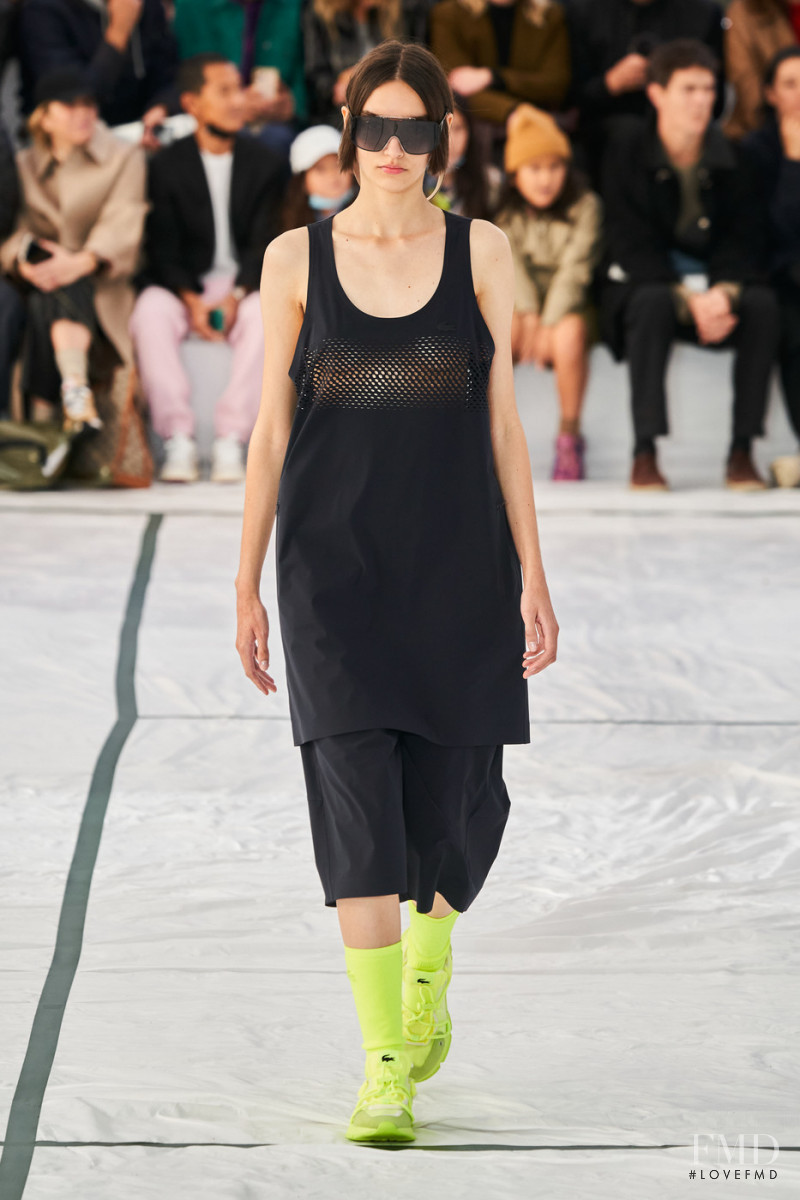 Ilse Jellema featured in  the Lacoste fashion show for Spring/Summer 2022