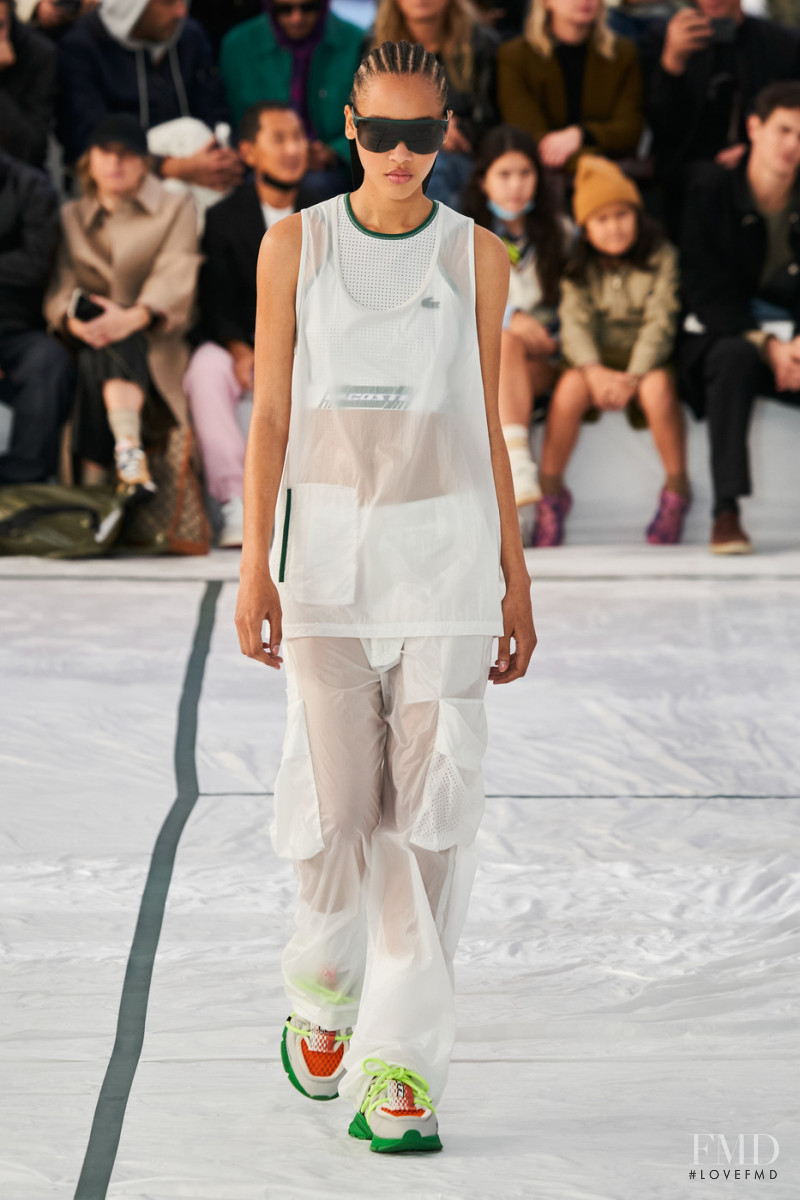 Sculy Mejia Escobosa featured in  the Lacoste fashion show for Spring/Summer 2022