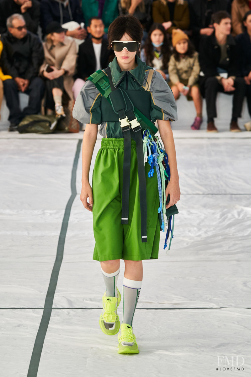 Eleonore Ghiuritan featured in  the Lacoste fashion show for Spring/Summer 2022