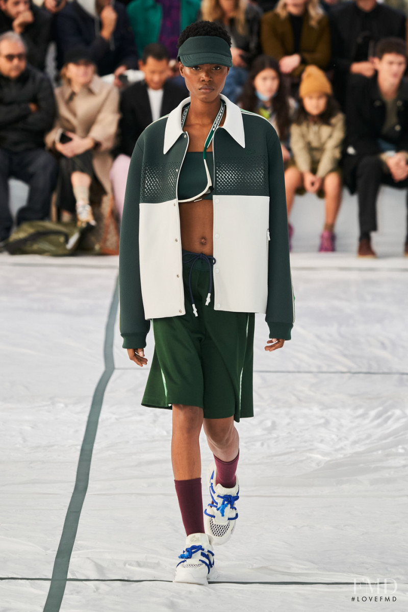Victoria Fawole featured in  the Lacoste fashion show for Spring/Summer 2022