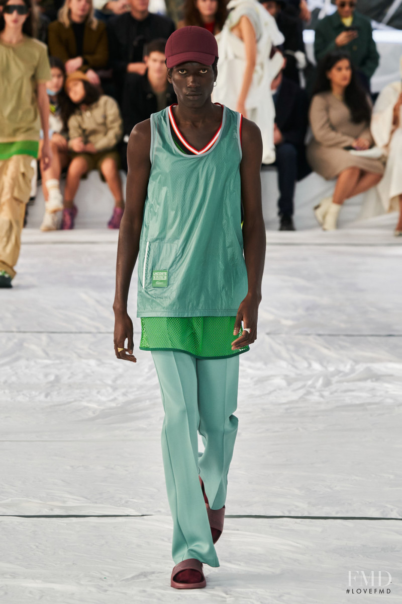 Marius Courcoul featured in  the Lacoste fashion show for Spring/Summer 2022