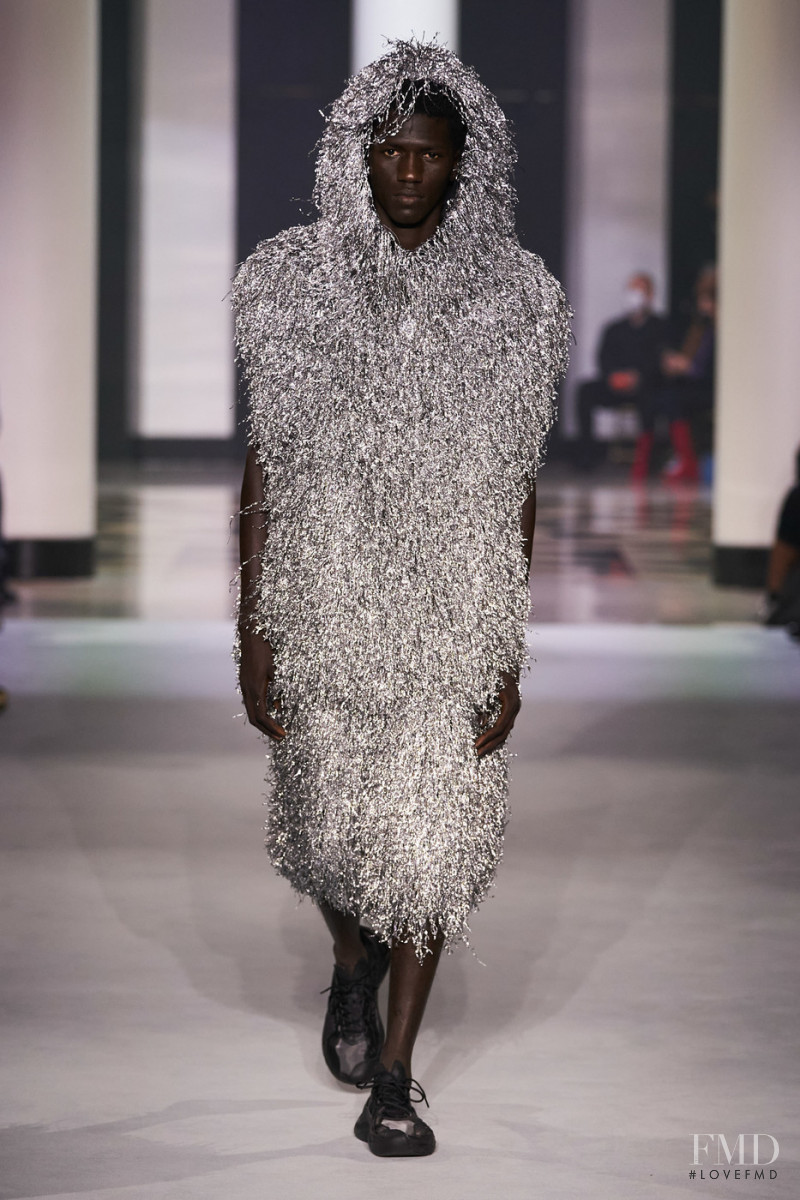 Moustapha Sy featured in  the Lanvin fashion show for Spring/Summer 2022