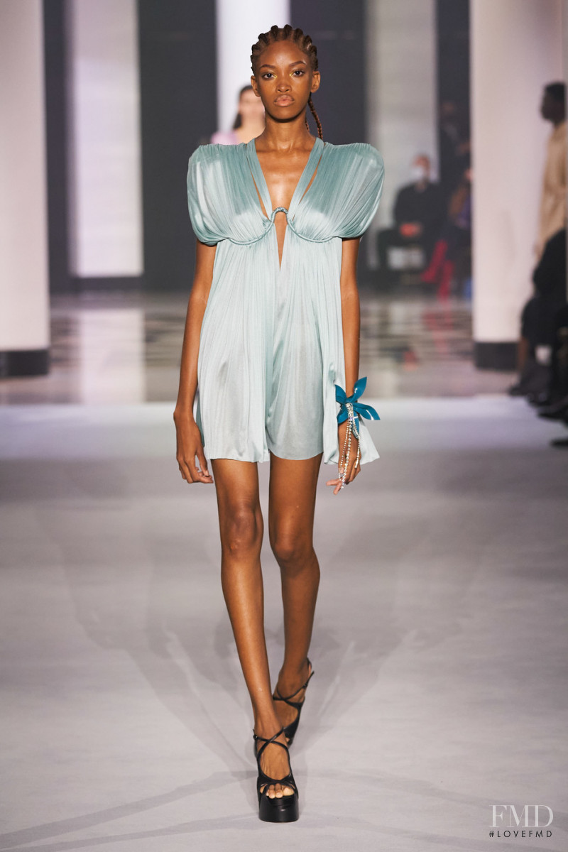 Jadore Benjamin featured in  the Lanvin fashion show for Spring/Summer 2022