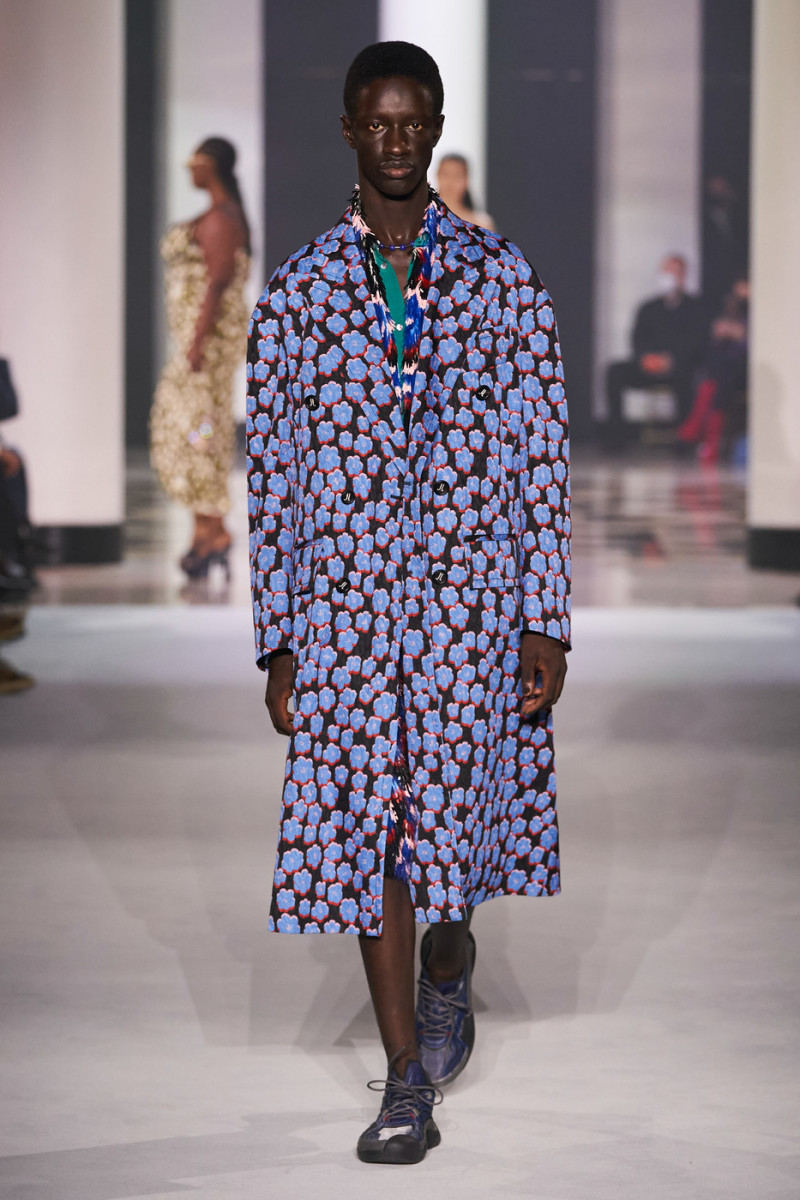 Mohamadou Diakhite featured in  the Lanvin fashion show for Spring/Summer 2022