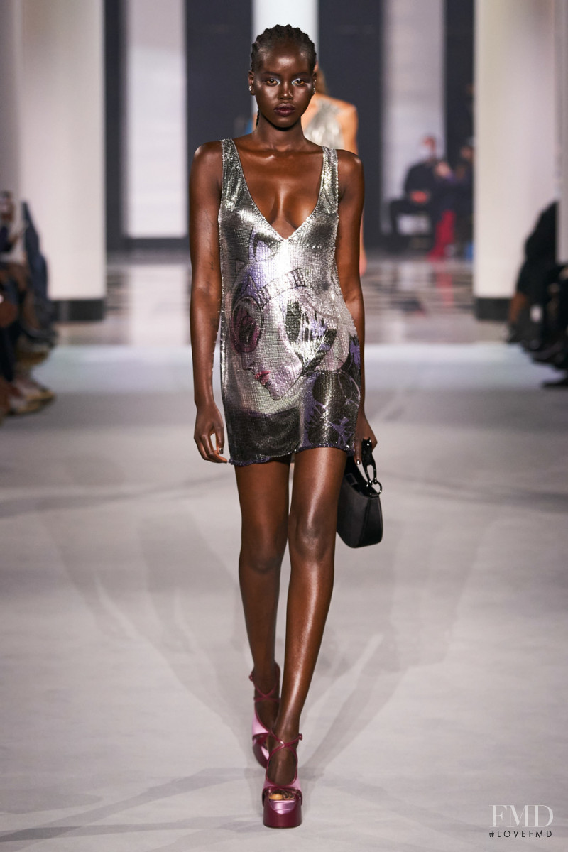 Adut Akech Bior featured in  the Lanvin fashion show for Spring/Summer 2022