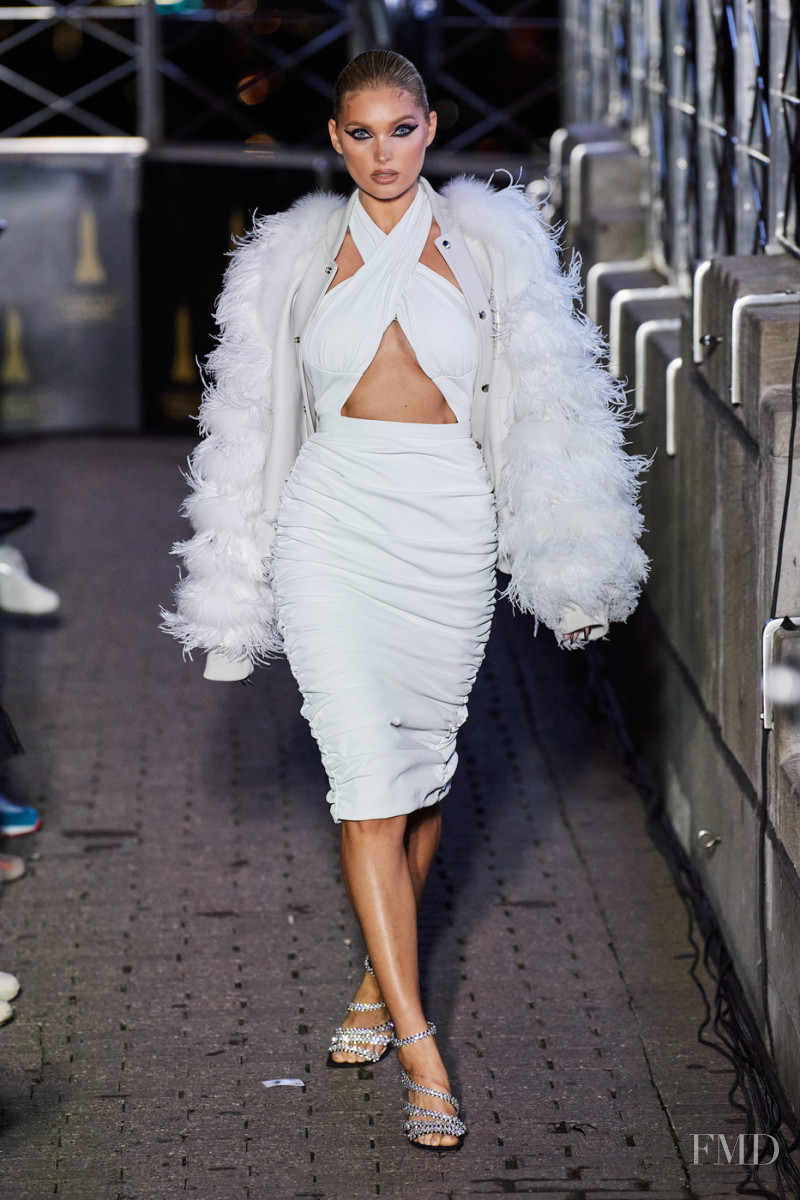 Elsa Hosk featured in  the Laquan Smith fashion show for Spring/Summer 2022