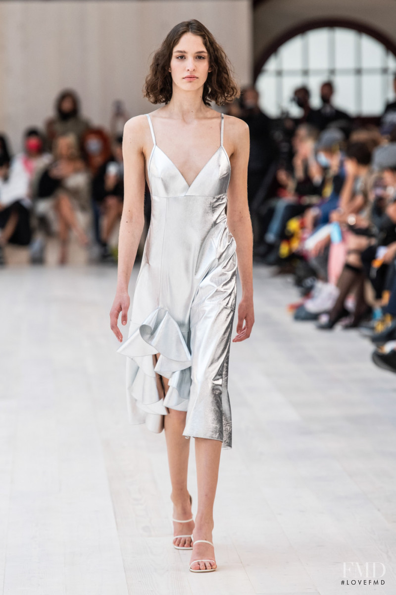 Martina Horak featured in  the Loewe fashion show for Spring/Summer 2022