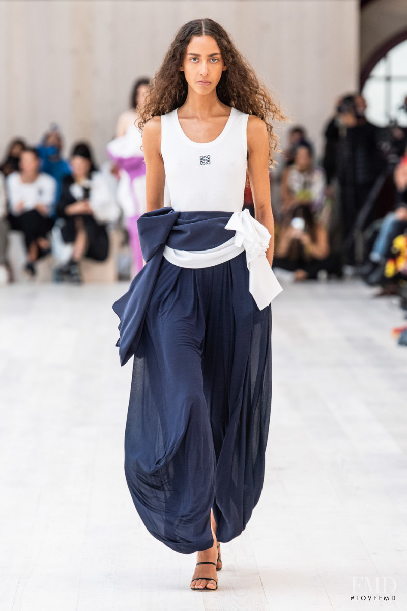 Lior Cole featured in  the Loewe fashion show for Spring/Summer 2022