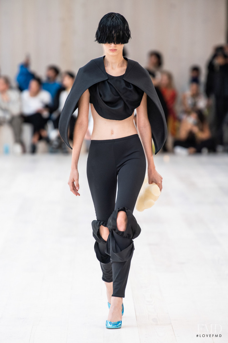 Eleonore Ghiuritan featured in  the Loewe fashion show for Spring/Summer 2022