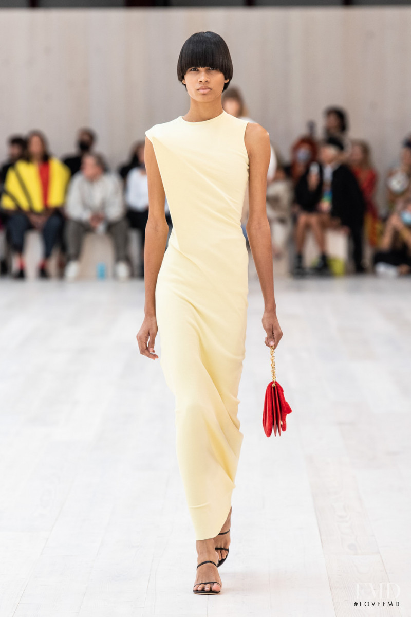 Lina Cruz featured in  the Loewe fashion show for Spring/Summer 2022