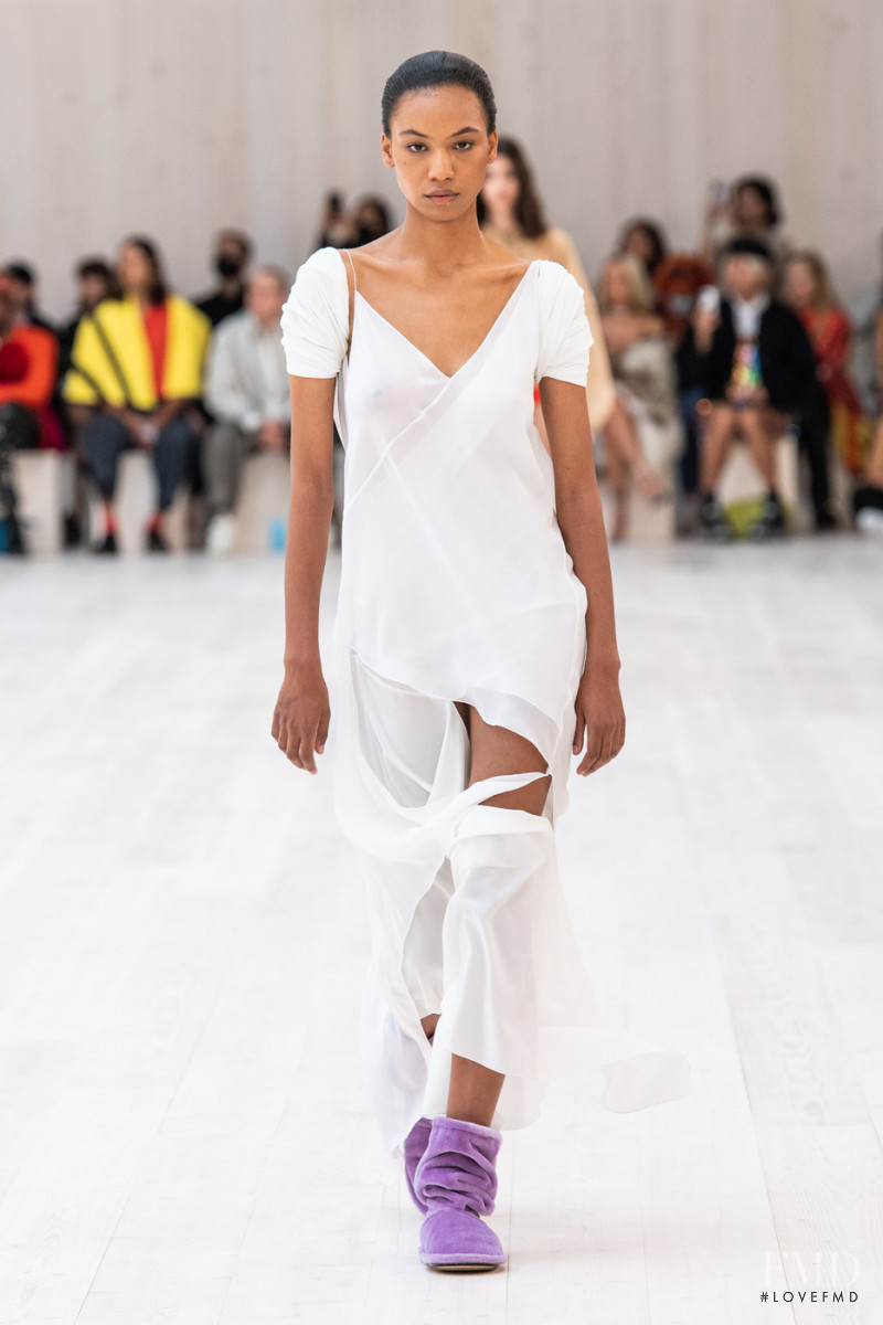 Djara Ceesay featured in  the Loewe fashion show for Spring/Summer 2022