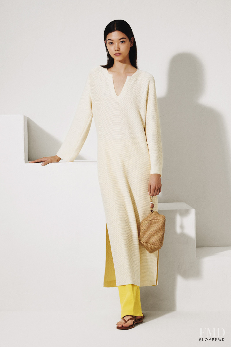 Mika Schneider featured in  the Loro Piana lookbook for Spring/Summer 2022