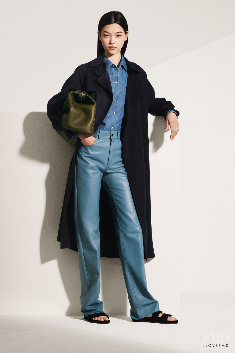 Mika Schneider featured in  the Loro Piana lookbook for Spring/Summer 2022