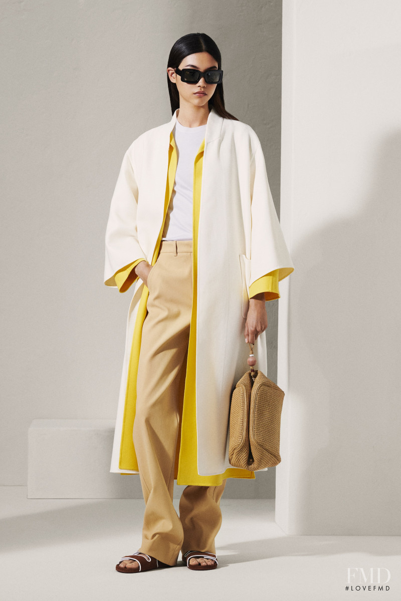 Mika Schneider featured in  the Loro Piana lookbook for Spring/Summer 2022