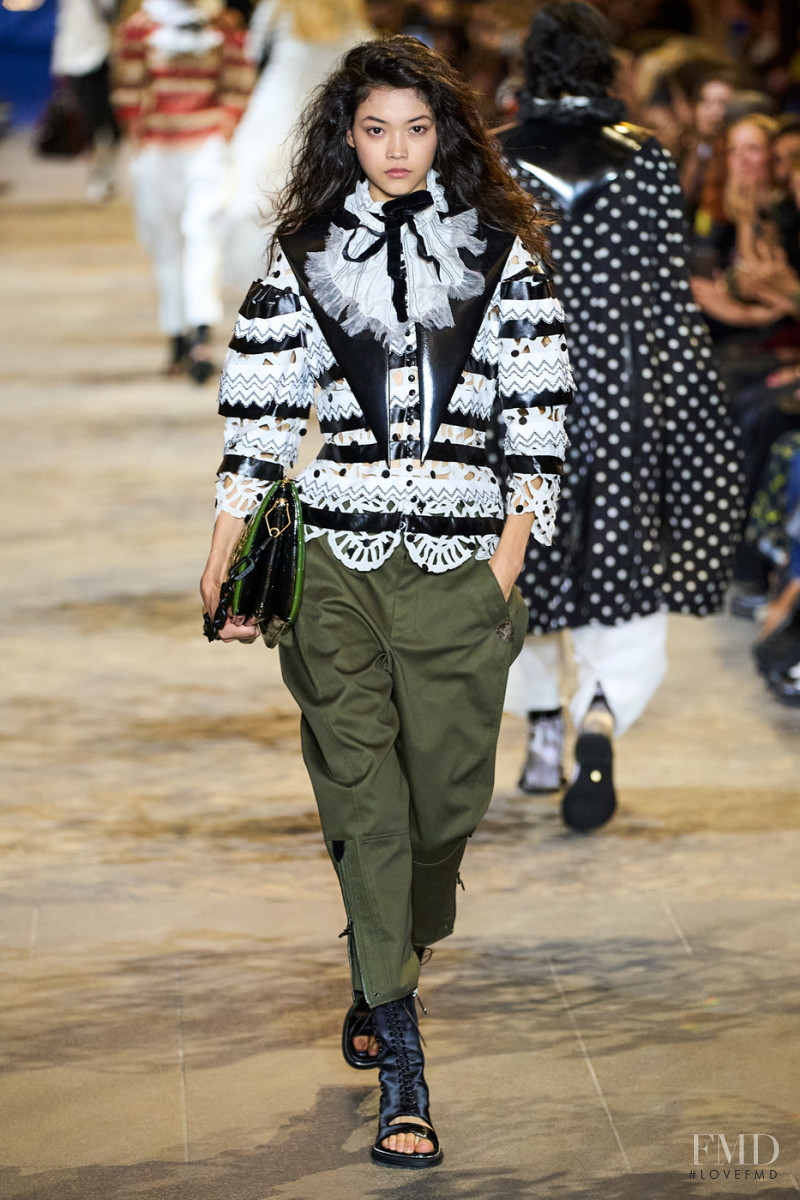 Mika Schneider featured in  the Louis Vuitton fashion show for Spring/Summer 2022