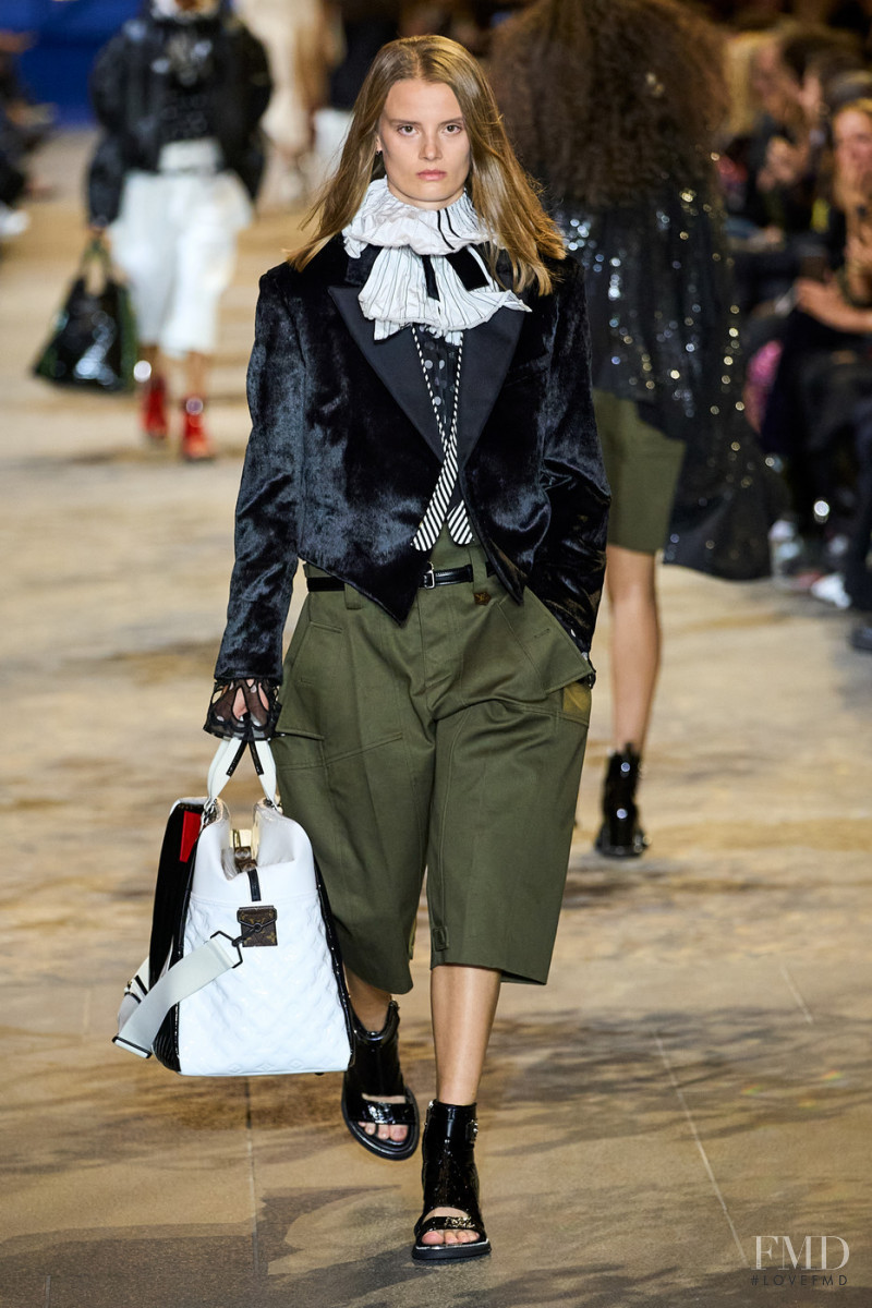 Evie Saunders featured in  the Louis Vuitton fashion show for Spring/Summer 2022