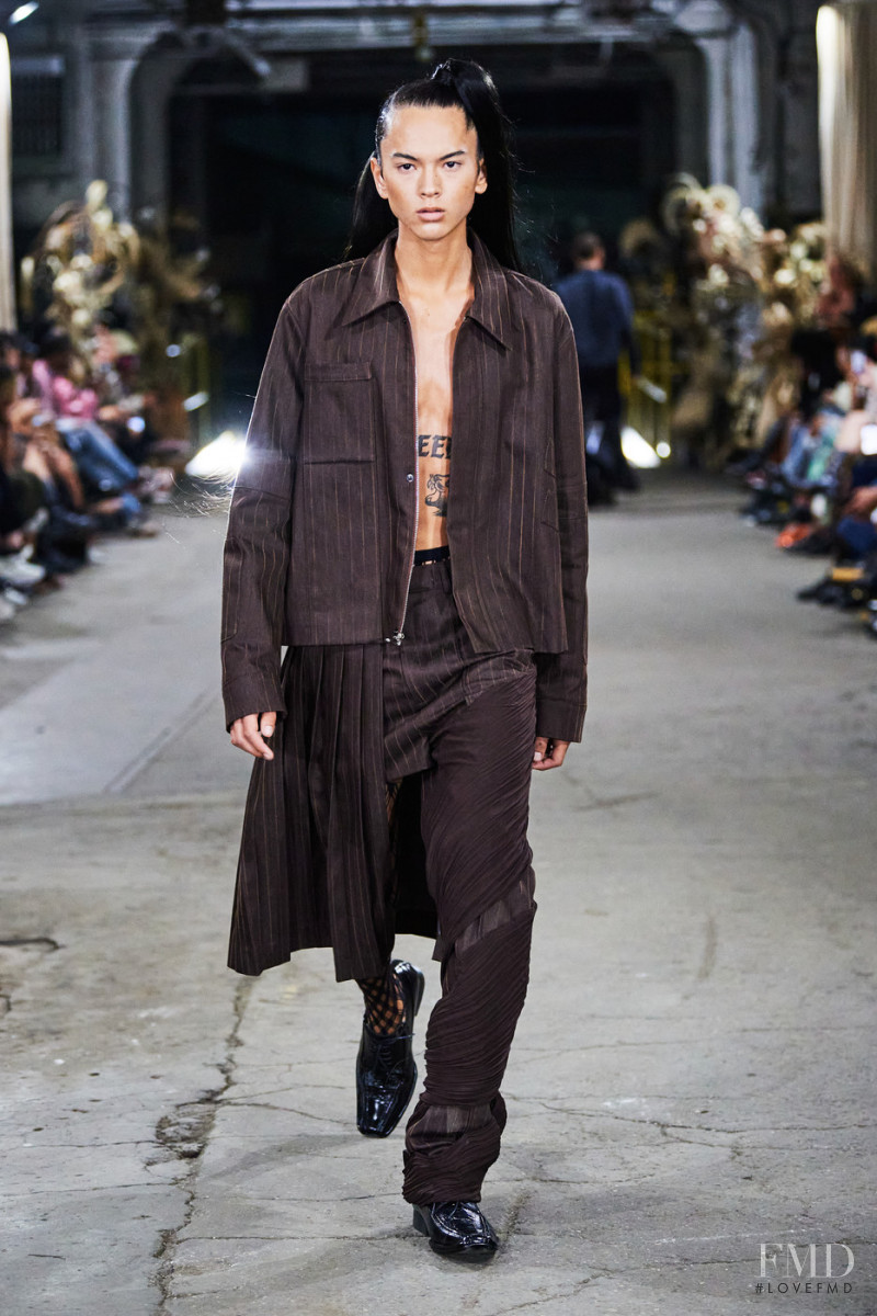 Ryu Aguilar featured in  the Luar fashion show for Spring/Summer 2022
