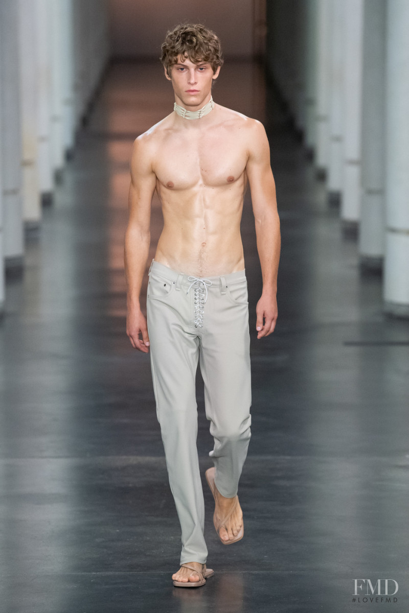 Serge Sergeev featured in  the Ludovic de Saint Sernin fashion show for Spring/Summer 2022