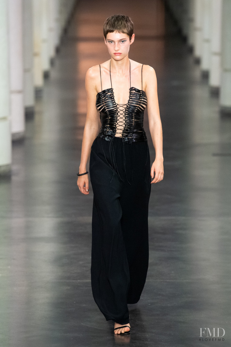 Greta Elisa Hofer featured in  the Ludovic de Saint Sernin fashion show for Spring/Summer 2022