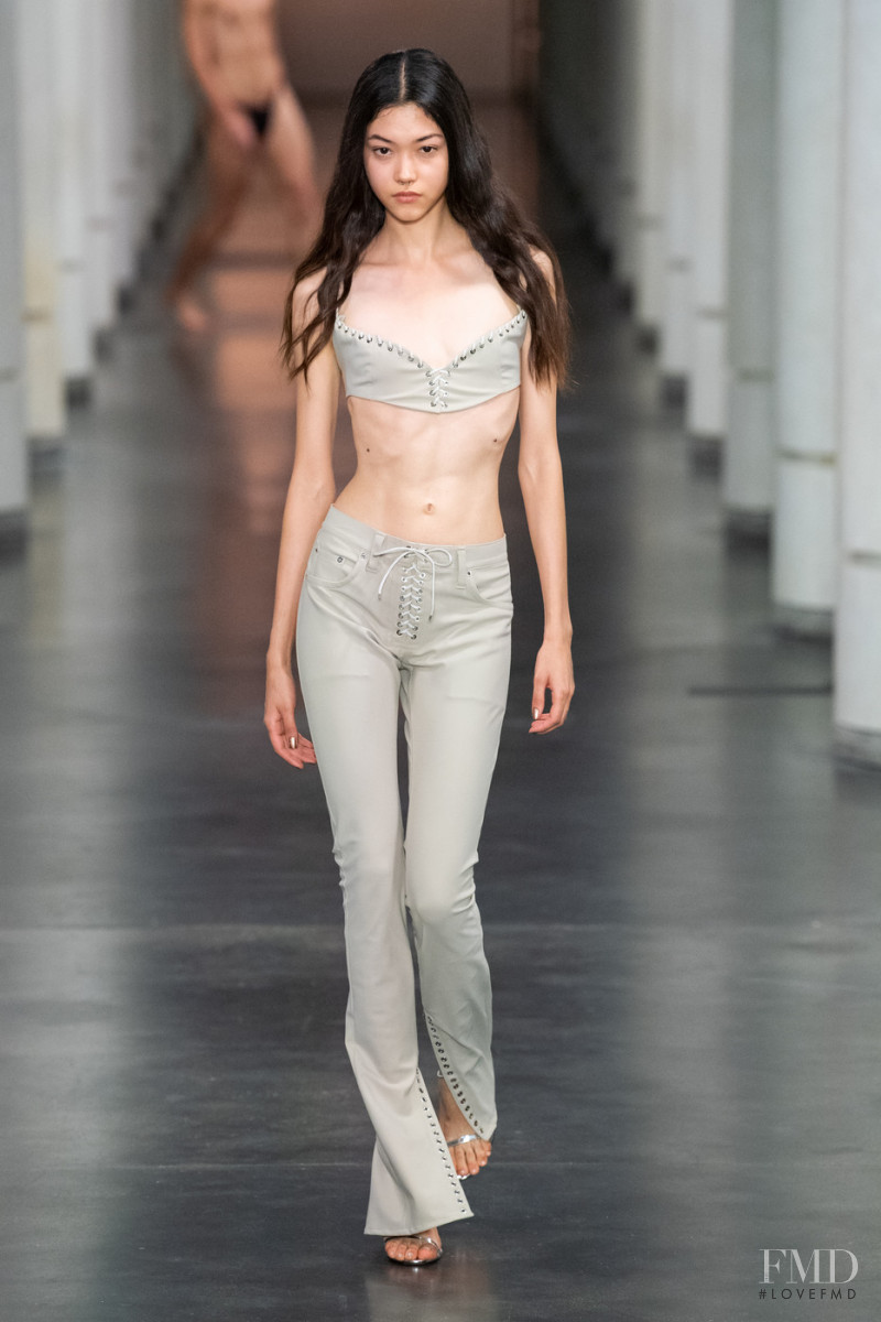 Mika Schneider featured in  the Ludovic de Saint Sernin fashion show for Spring/Summer 2022