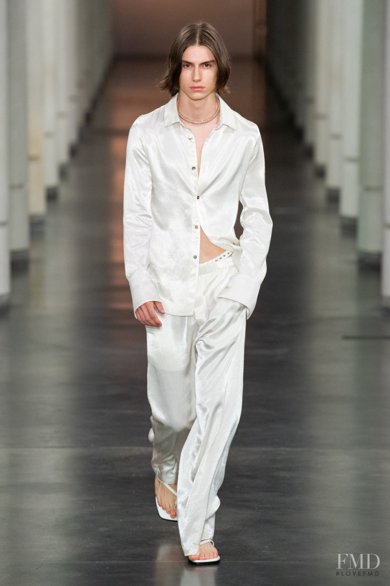 Ati Oppelt featured in  the Ludovic de Saint Sernin fashion show for Spring/Summer 2022