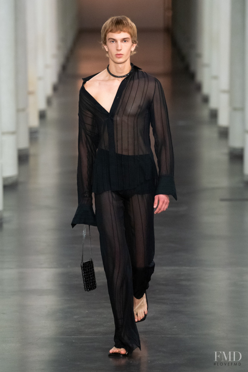 Maurits Buysse featured in  the Ludovic de Saint Sernin fashion show for Spring/Summer 2022