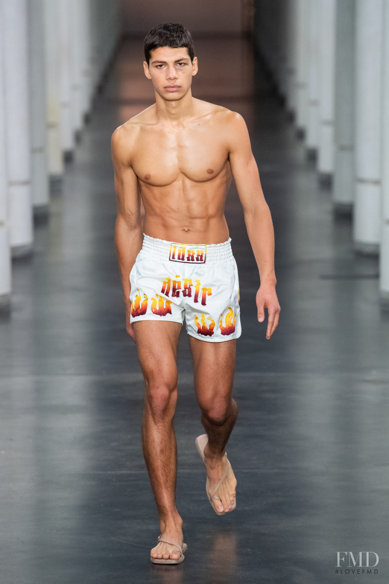 Ruben Moreira featured in  the Ludovic de Saint Sernin fashion show for Spring/Summer 2022