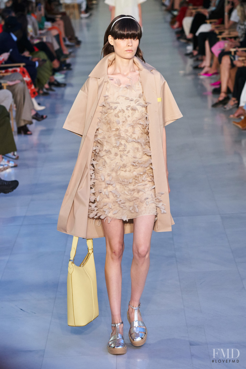 Julie Topsy featured in  the Max Mara fashion show for Spring/Summer 2022