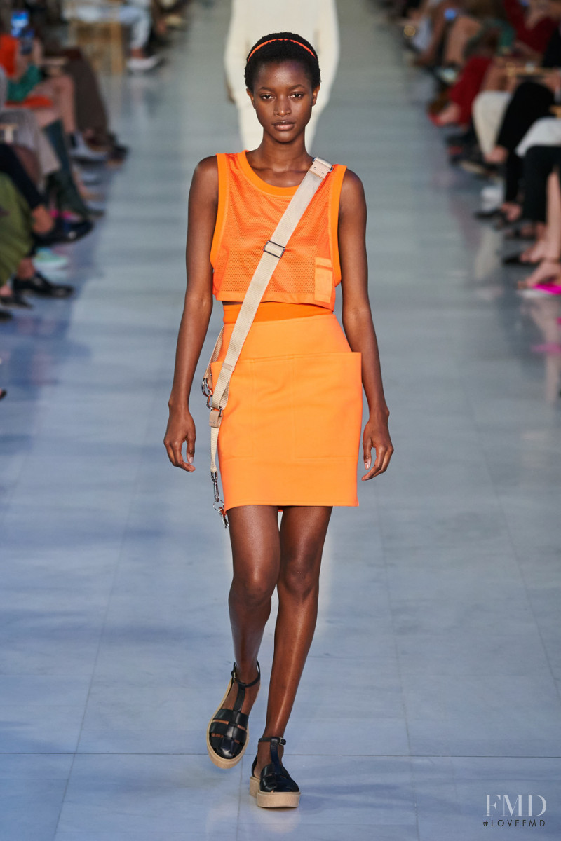 Oumie Jammeh featured in  the Max Mara fashion show for Spring/Summer 2022
