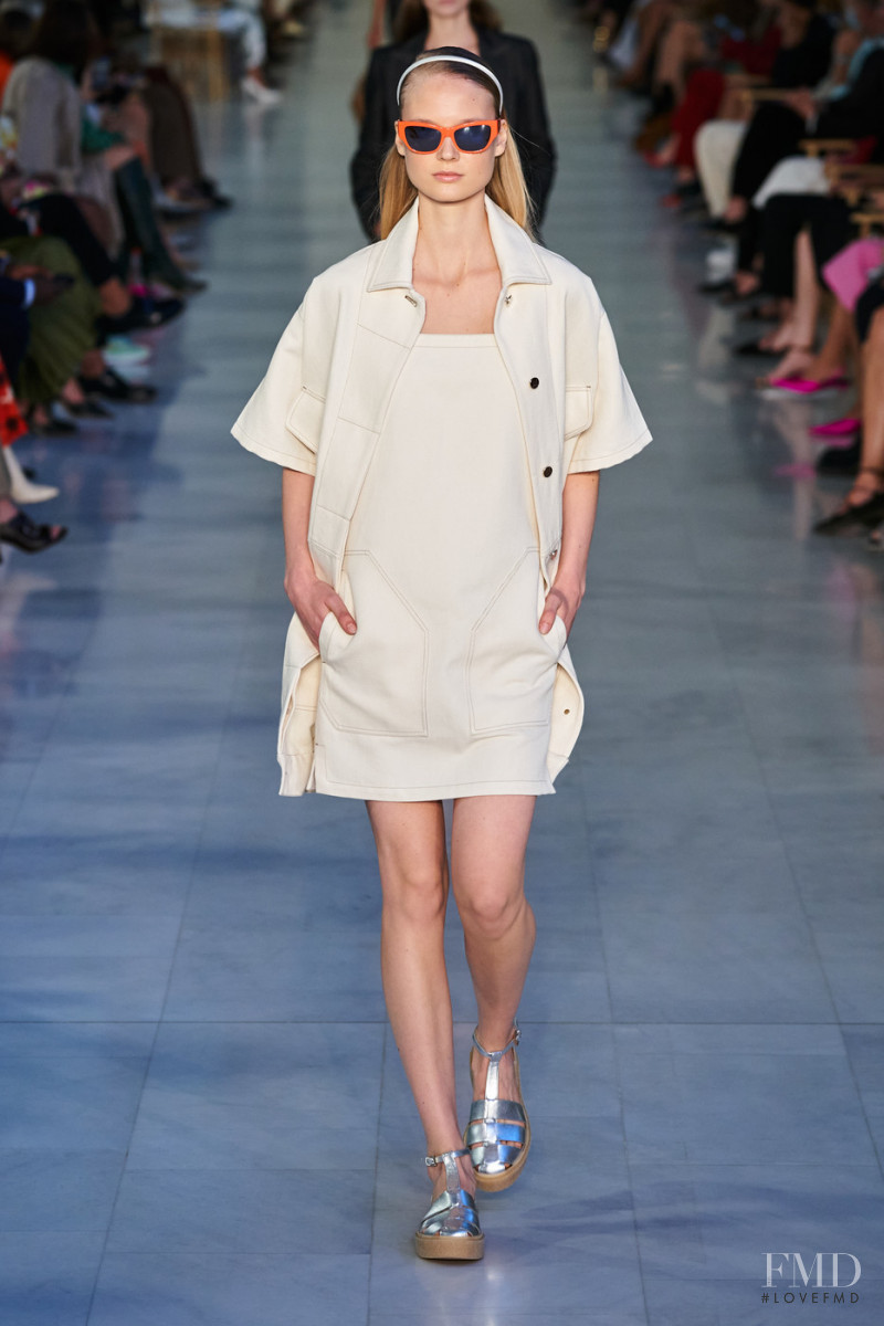 Alina Egorova featured in  the Max Mara fashion show for Spring/Summer 2022