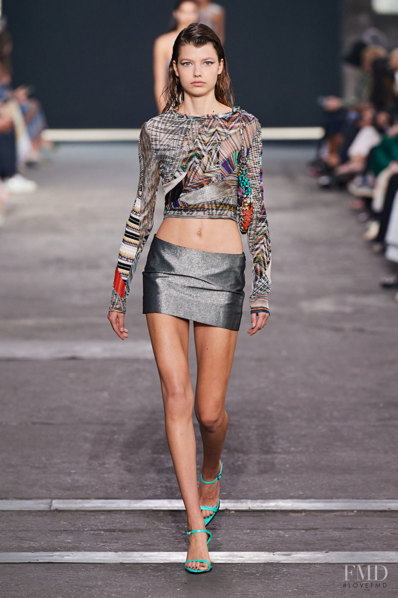 Mathilde Henning featured in  the Missoni fashion show for Spring/Summer 2022