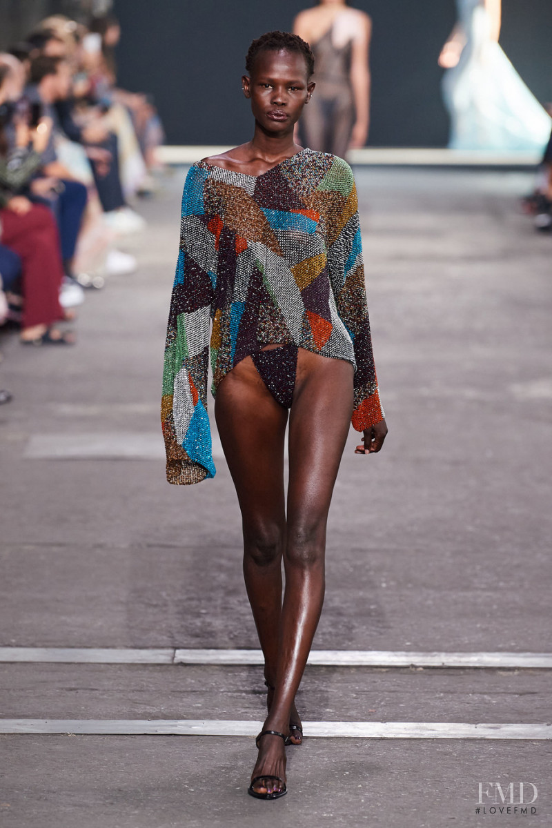 Shanelle Nyasiase featured in  the Missoni fashion show for Spring/Summer 2022