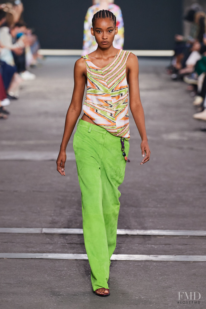 Juliany Moraes featured in  the Missoni fashion show for Spring/Summer 2022