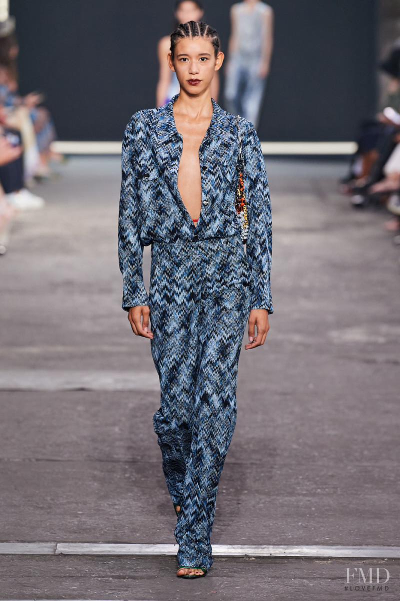 Janiece Dilone featured in  the Missoni fashion show for Spring/Summer 2022