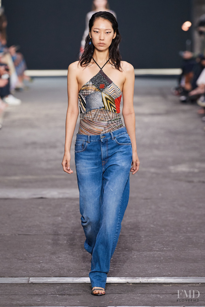 Heejung Park featured in  the Missoni fashion show for Spring/Summer 2022