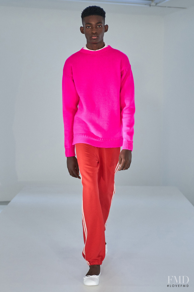 Evans Ikechukwu featured in  the Molly Goddard fashion show for Spring/Summer 2022