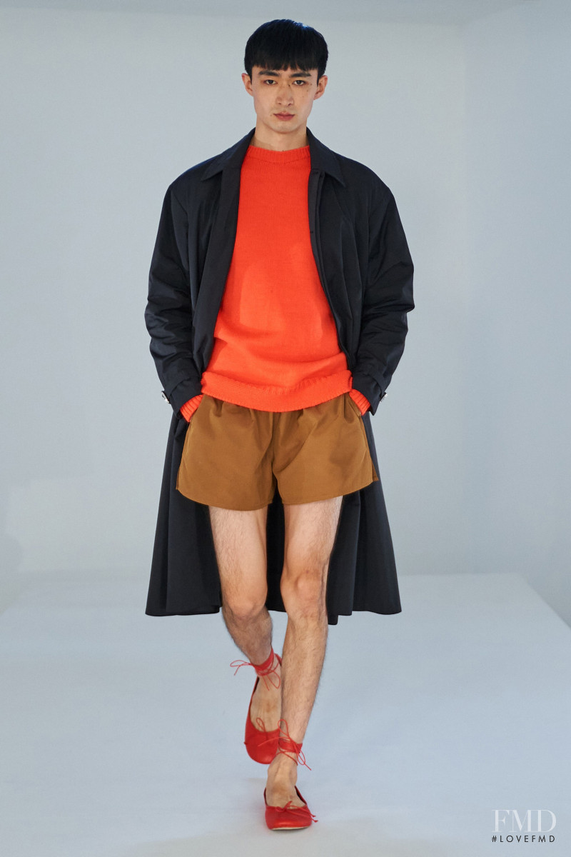 Takuya Ebihara featured in  the Molly Goddard fashion show for Spring/Summer 2022