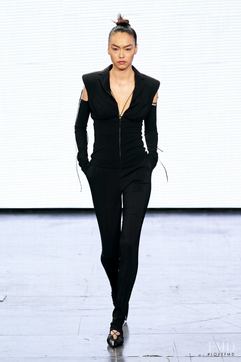 Maryel Uchida featured in  the Nensi Dojaka fashion show for Spring/Summer 2022