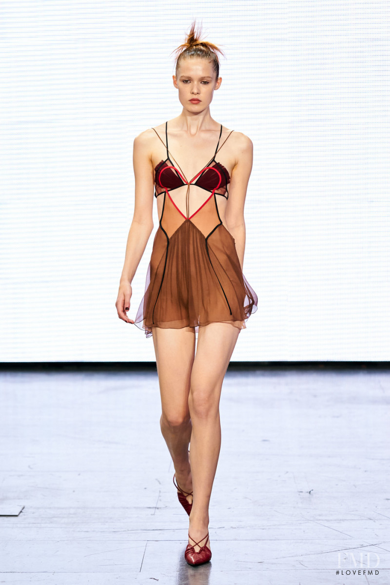 Livia Walters featured in  the Nensi Dojaka fashion show for Spring/Summer 2022