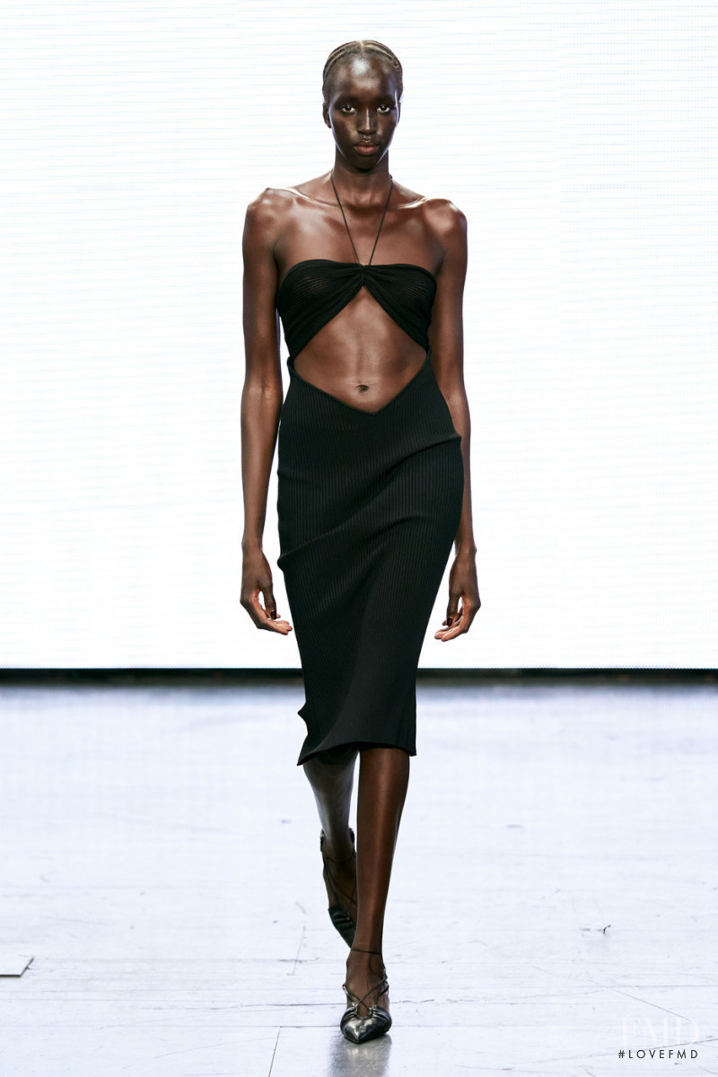 Nyaueth Riam featured in  the Nensi Dojaka fashion show for Spring/Summer 2022