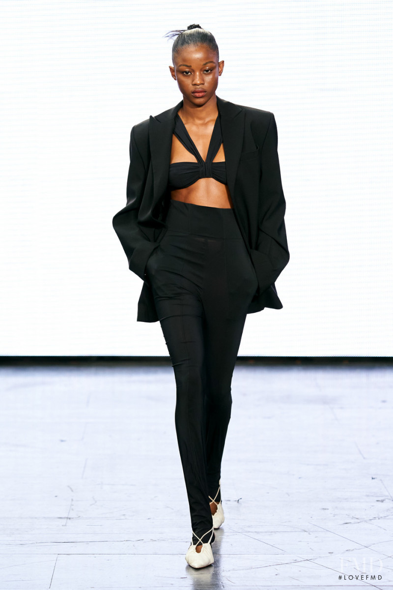 Precious Kevin featured in  the Nensi Dojaka fashion show for Spring/Summer 2022
