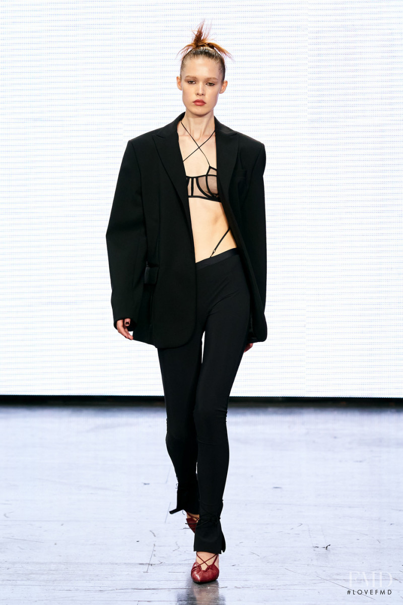 Livia Walters featured in  the Nensi Dojaka fashion show for Spring/Summer 2022