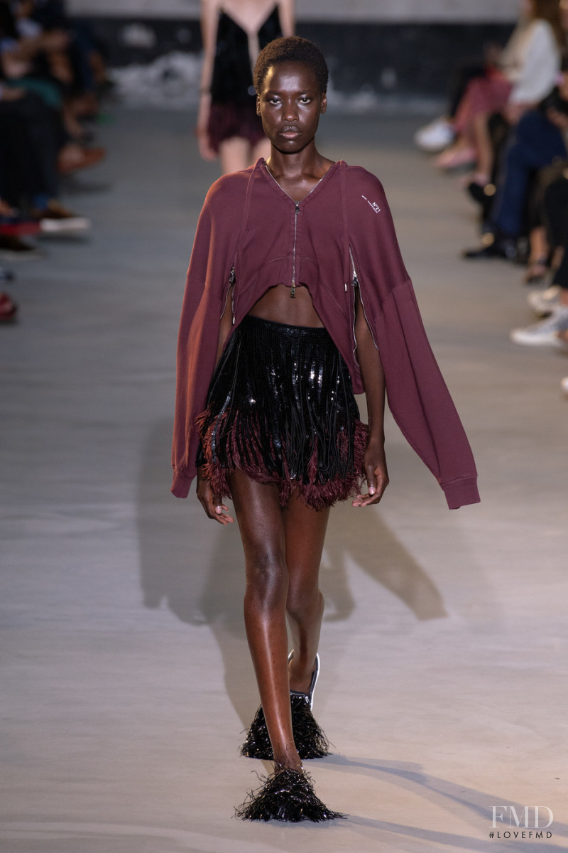 Awar Odhiang featured in  the N° 21 fashion show for Spring/Summer 2022