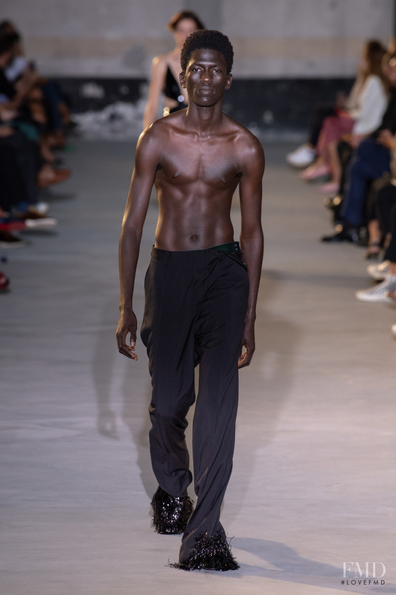 Moustapha Sy featured in  the N° 21 fashion show for Spring/Summer 2022