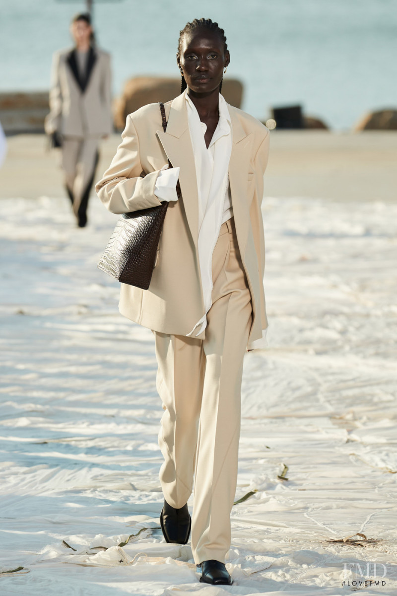 Anyon Asola Adut featured in  the Peter Do fashion show for Spring/Summer 2022