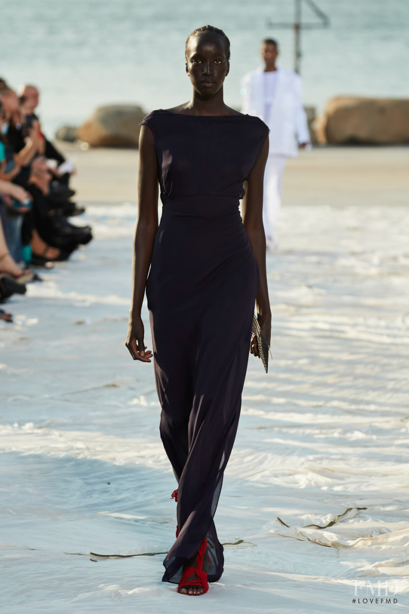 Niko Riam featured in  the Peter Do fashion show for Spring/Summer 2022