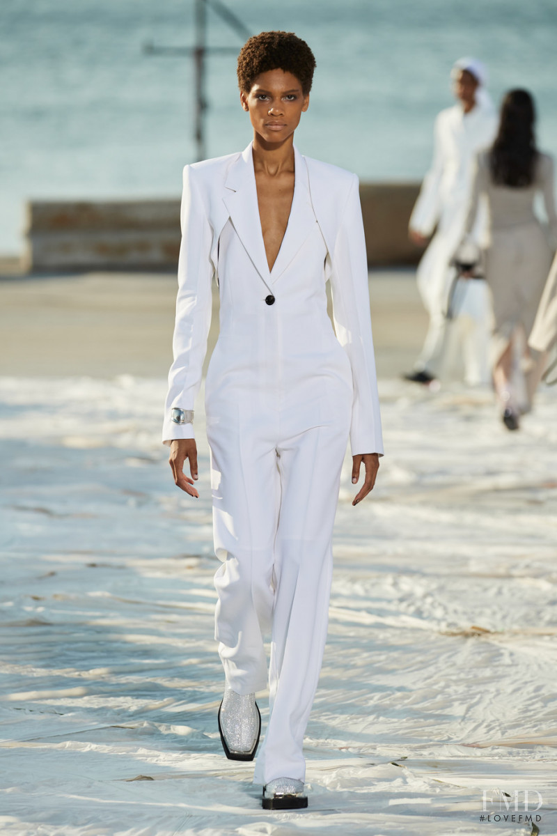 Minnie Warren featured in  the Peter Do fashion show for Spring/Summer 2022