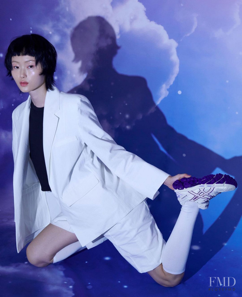 Honest So Yu Jeong featured in  the Musinsa x Asics fashion show for Autumn/Winter 2020