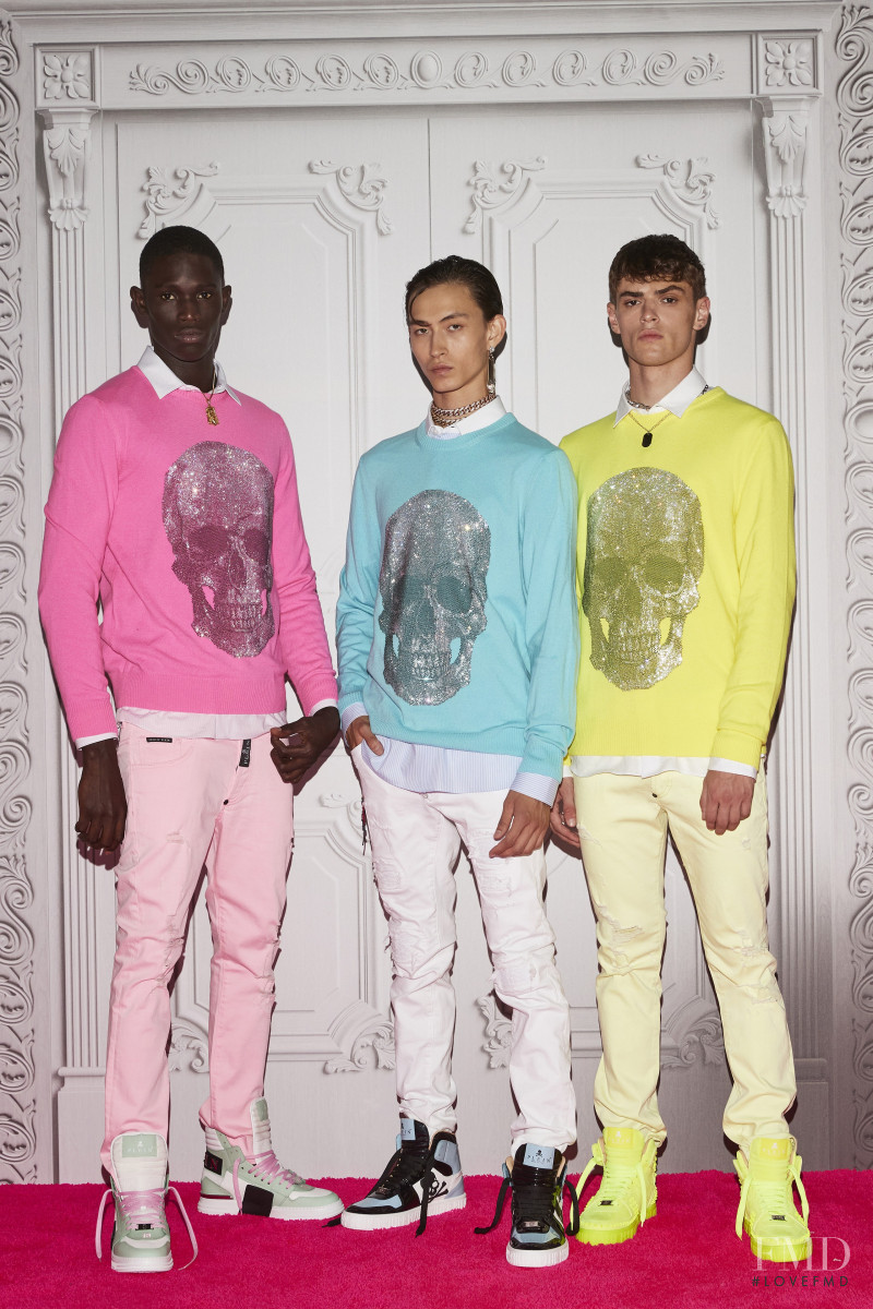 Mattia Giovannoni featured in  the Philipp Plein lookbook for Spring/Summer 2022