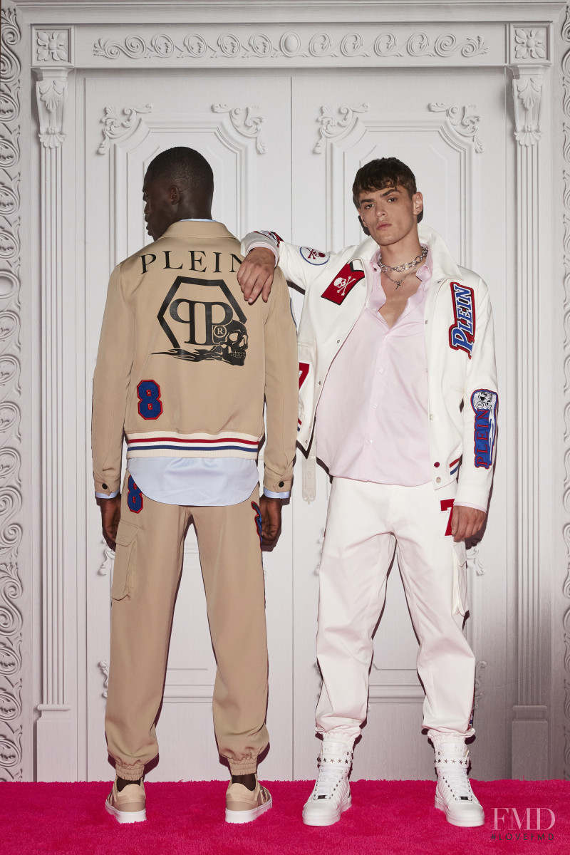 Mattia Giovannoni featured in  the Philipp Plein lookbook for Spring/Summer 2022